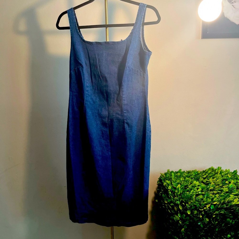 A-List by Wrapper denim, spandex blend fitted dress